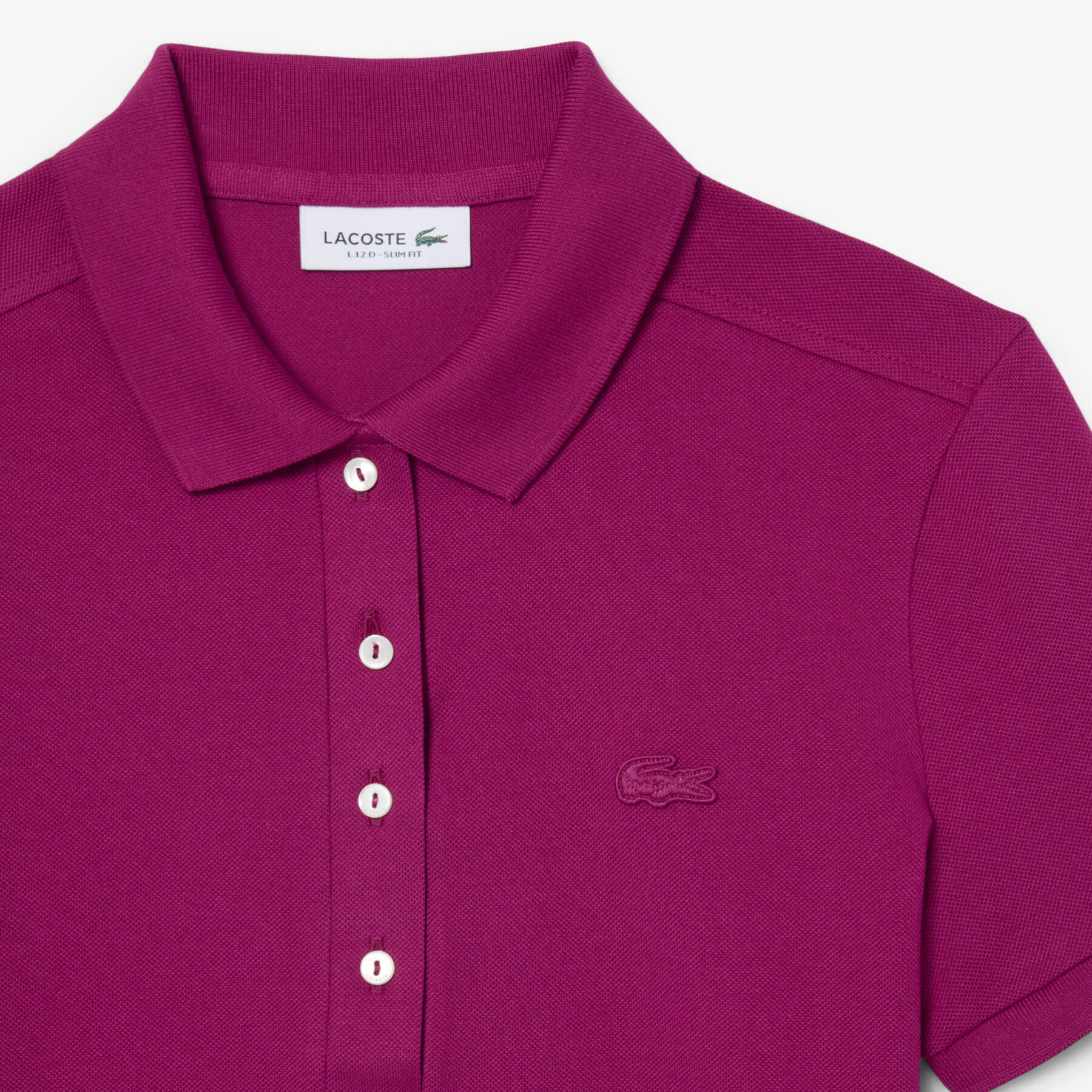 lacoste l 12 d slim fit stretch petit pique polo shirt