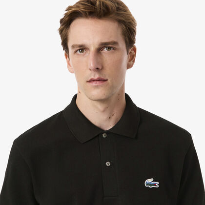 Classic Fit Landscape Crocodile Pique Polo Shirt