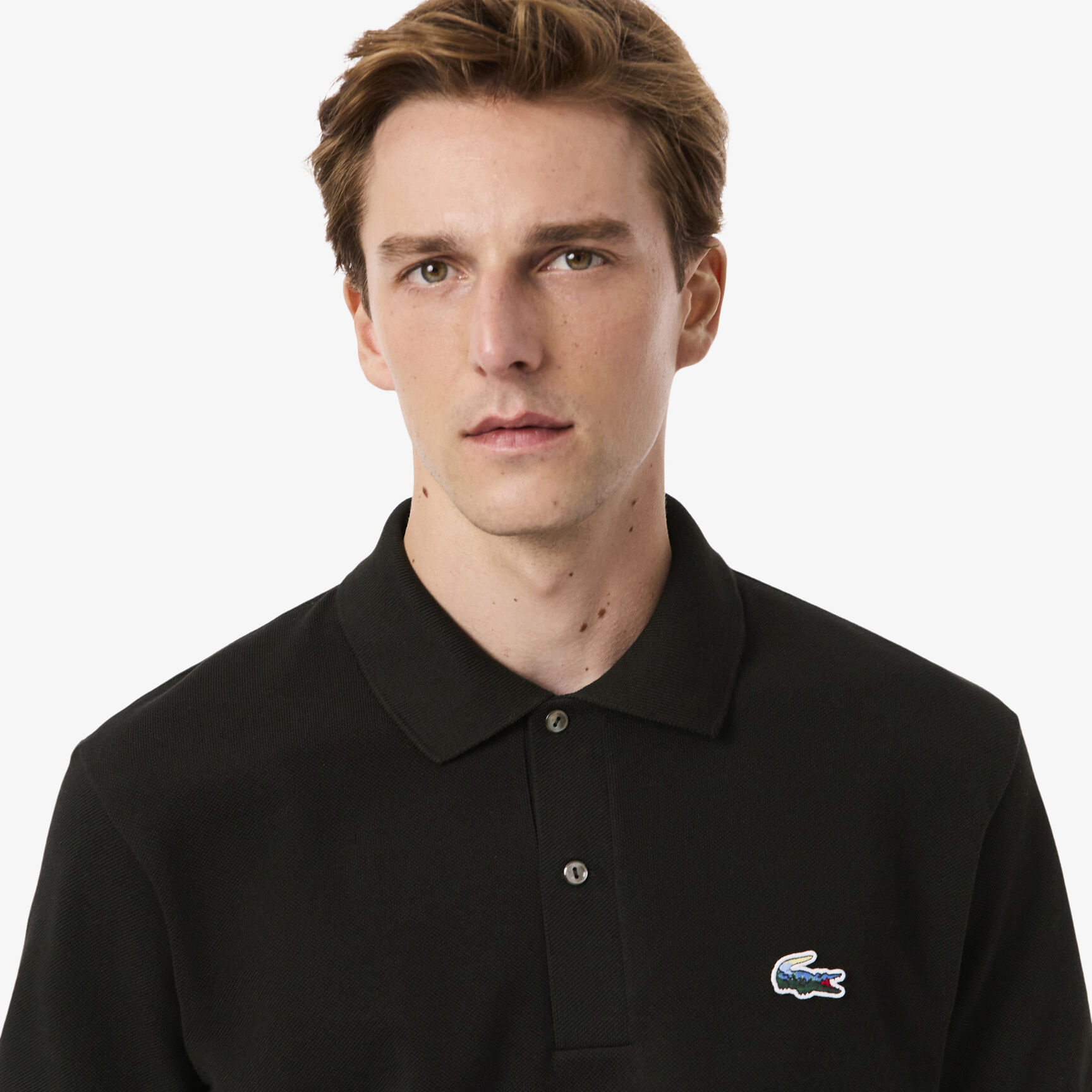 Classic Fit Landscape Crocodile Pique Polo Shirt Classic Fit Landscape Crocodile Pique Polo Shirt - PH5881-00-031