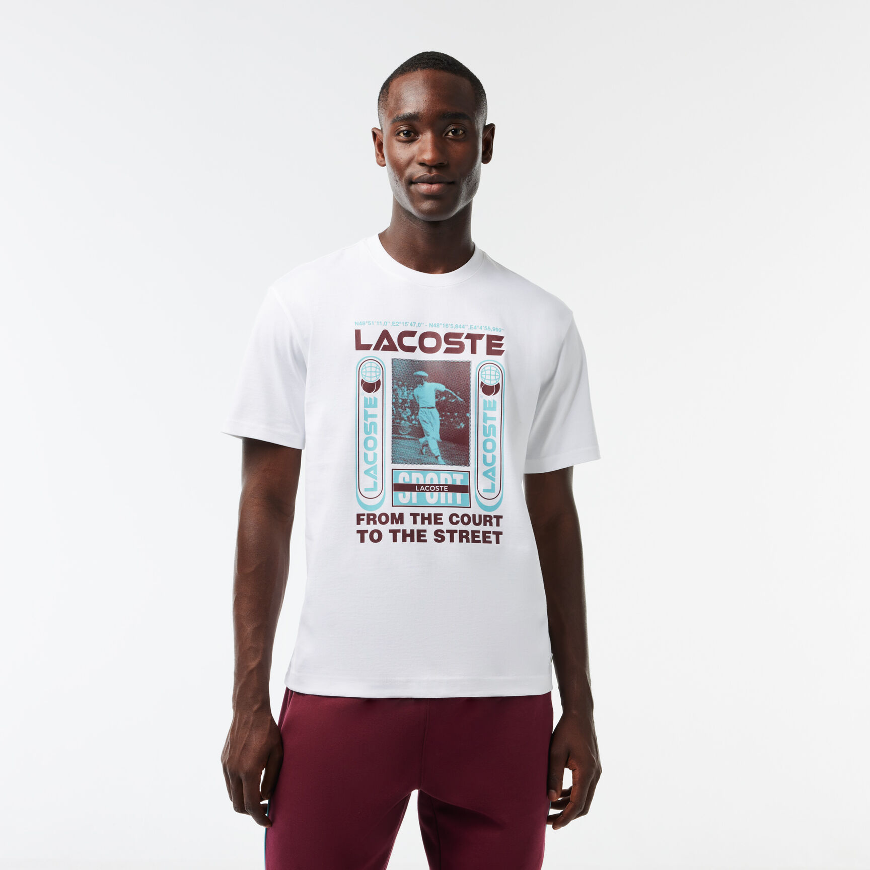 Relaxed Fit Rene Lacoste Print T-shirt Relaxed Fit René Lacoste Print T-shirt - TH5642-00-001