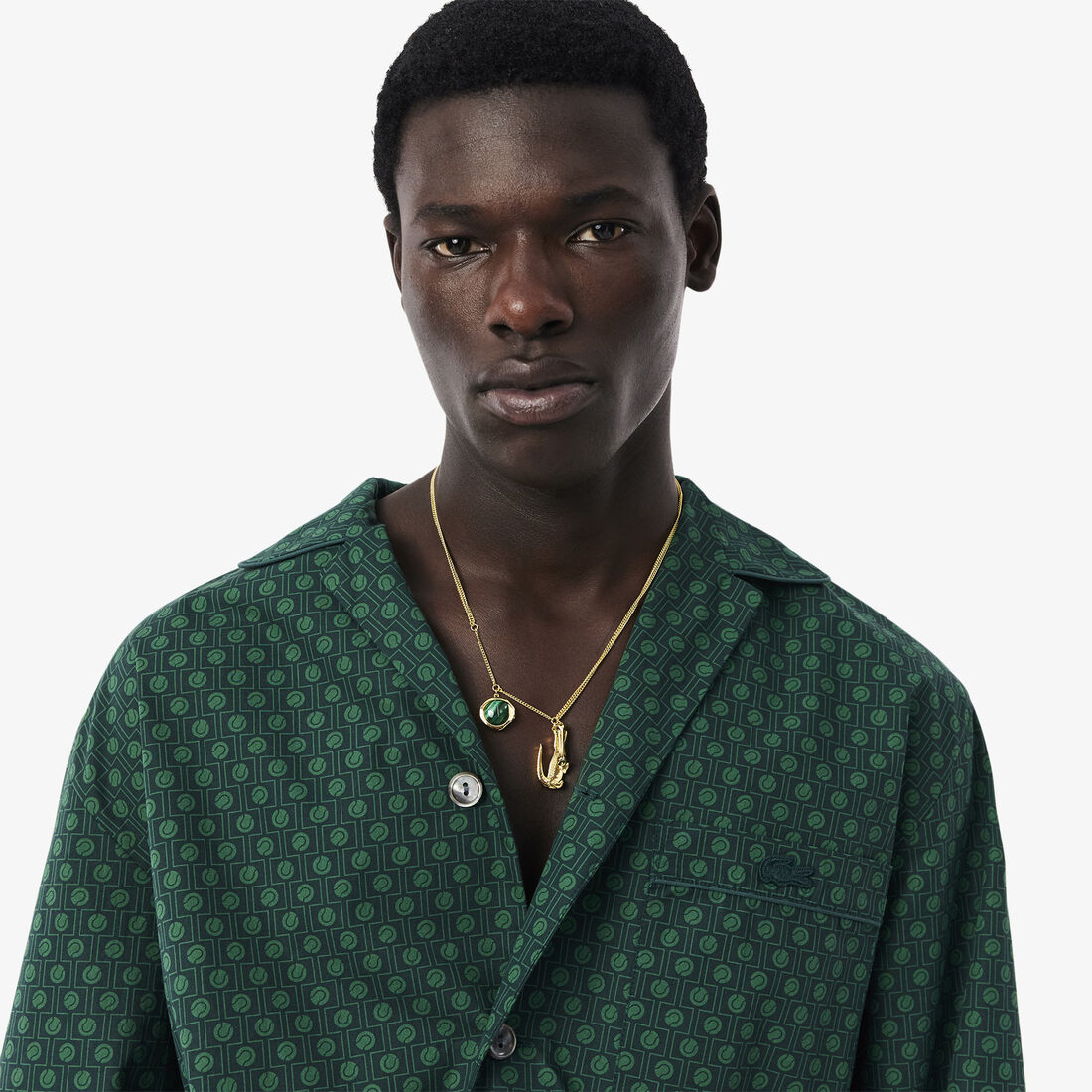 CHEMISE CASUAL MANCHES LO Runway Print Pajama Shirt - CH6892-00-77I