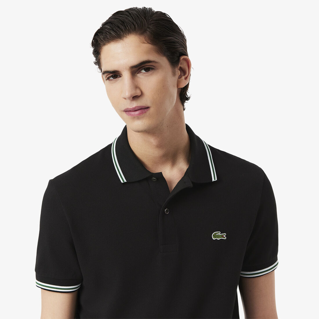 قميص بولو بقصّة عادية وتفاصيل بارزة L.12.12 Regular Fit Trim Accent L.12.12 Polo Shirt - PH9875-00-031