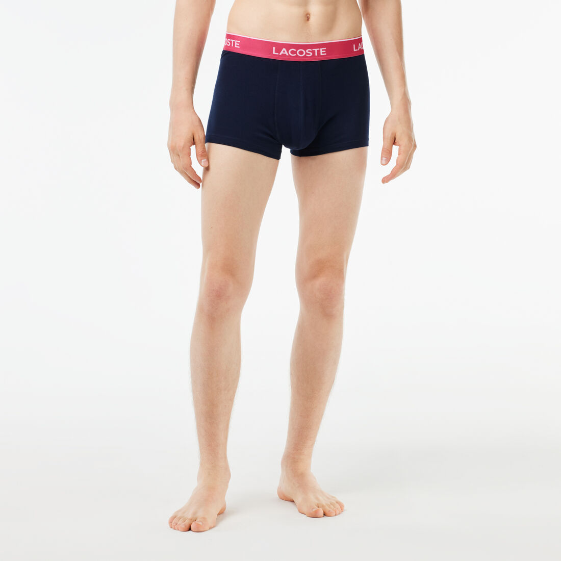 مجموعة من 3 سراويل داخلية كاجوال باللون الكحلي مع حزام خصر متباين Pack Of 3 Navy Casual Trunks With Contrasting Waistband - 5H3401-00-IZI