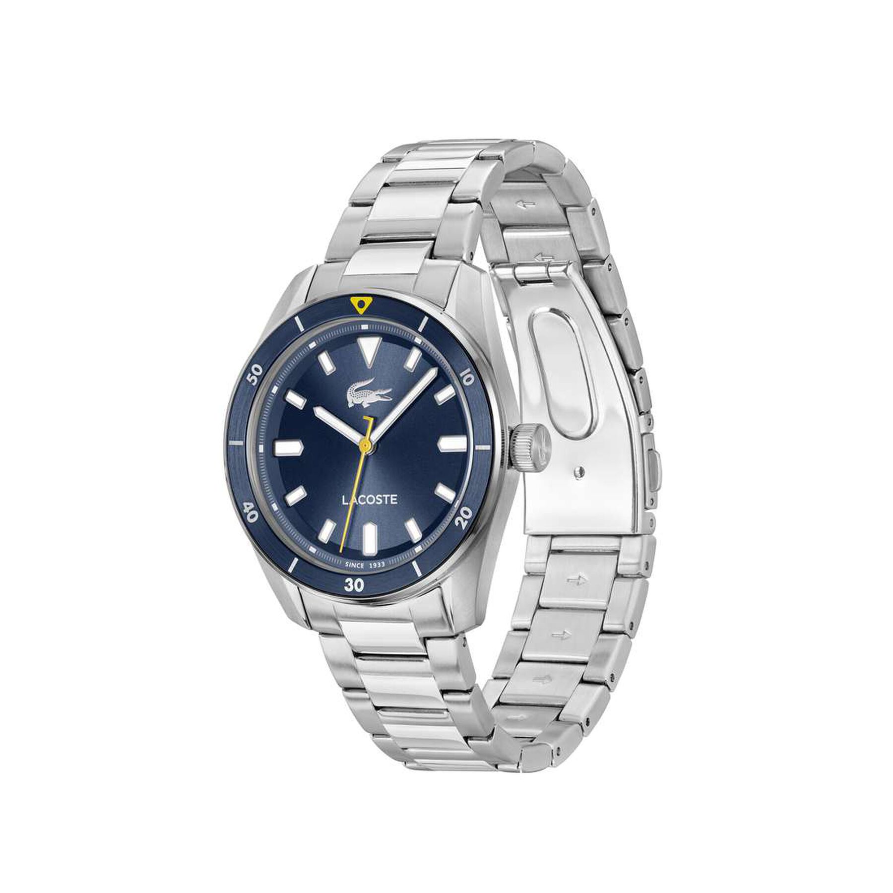 Men Stainless Steel 3 Hand Quartz Watch Men Stainless Steel Bracelet 3 Hand Quartz Watch - 2011424-SLV