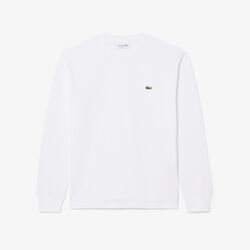 lacoste long sleeved cotton t shirt