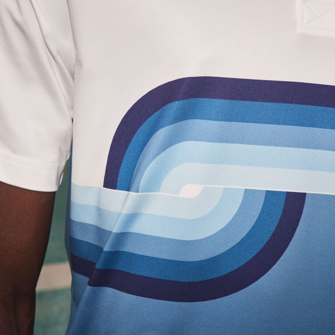 Men’s Lacoste SPORT x Novak Djokovic Breathable Print Regular Fit Polo Men’s Lacoste SPORT x Novak Djokovic Breathable Print Regular Fit Polo