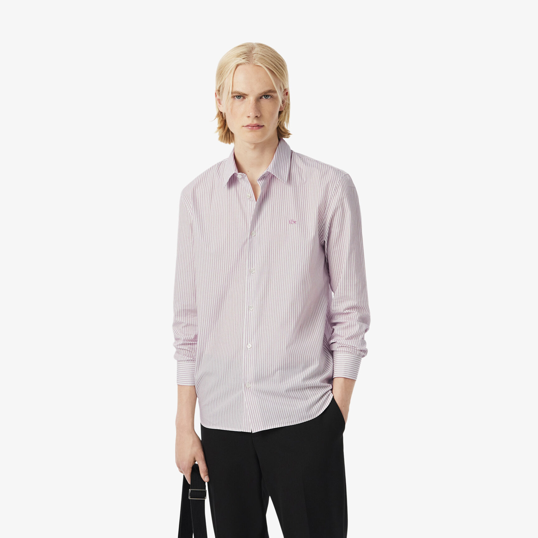 Regular Fit Striped Poplin Shirt Regular Fit Striped Poplin Shirt - CH9087-00-7I4