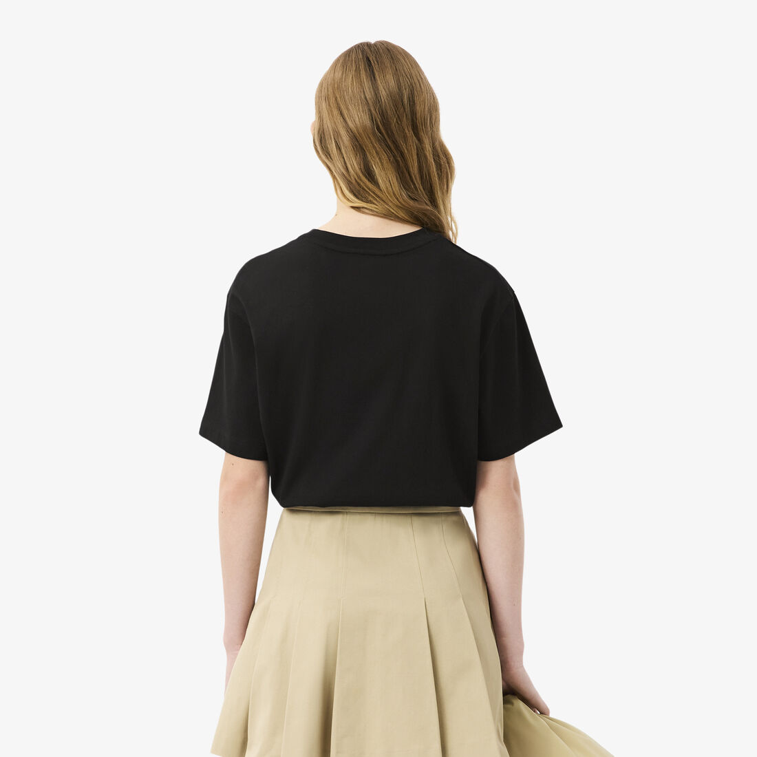 Oversized Short Cut Cotton Logo T-shirt Oversized Short Cut Cotton Logo T-shirt - TF7606-00-031