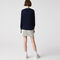 lacoste women s v neck loose organic cotton sweater