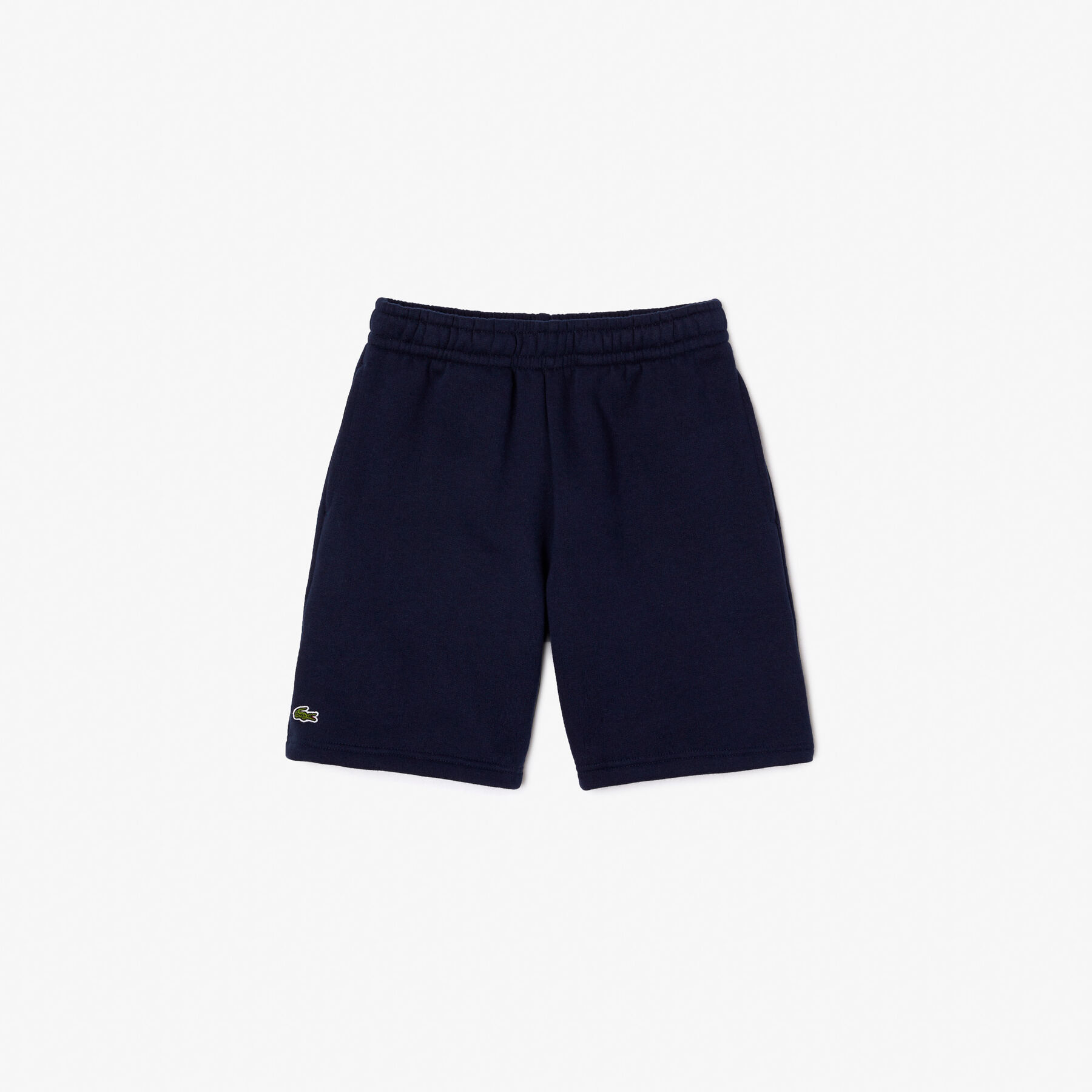 kids  lacoste organic brushed cotton fleece shorts