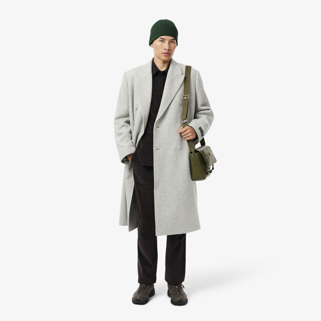 قبعة صوفية محبوكة مضلعة Rib Knit Brushed Wool Beanie - RB0001-00-132