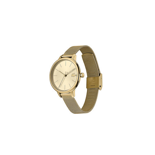 Lacoste Cannes Womens Gold Dial Watch 