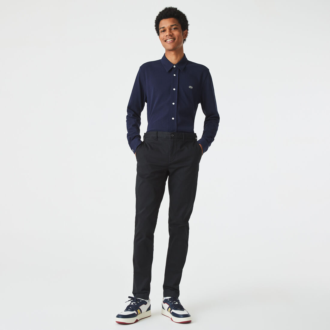 Men's New Classic Slim Fit Stretch Cotton Trousers - HH2661-00-031