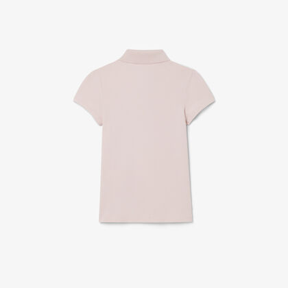 Scalloped Collar Piqu E Polo Shirt