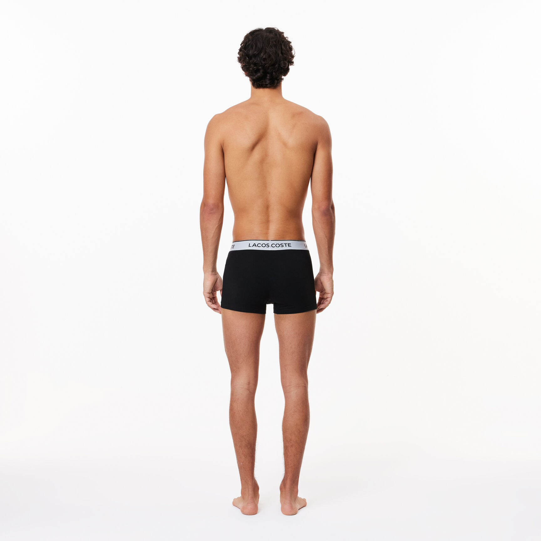 Men's Lacoste Contrast Waistband Trunk Three-Pack - 5H8385-00-031