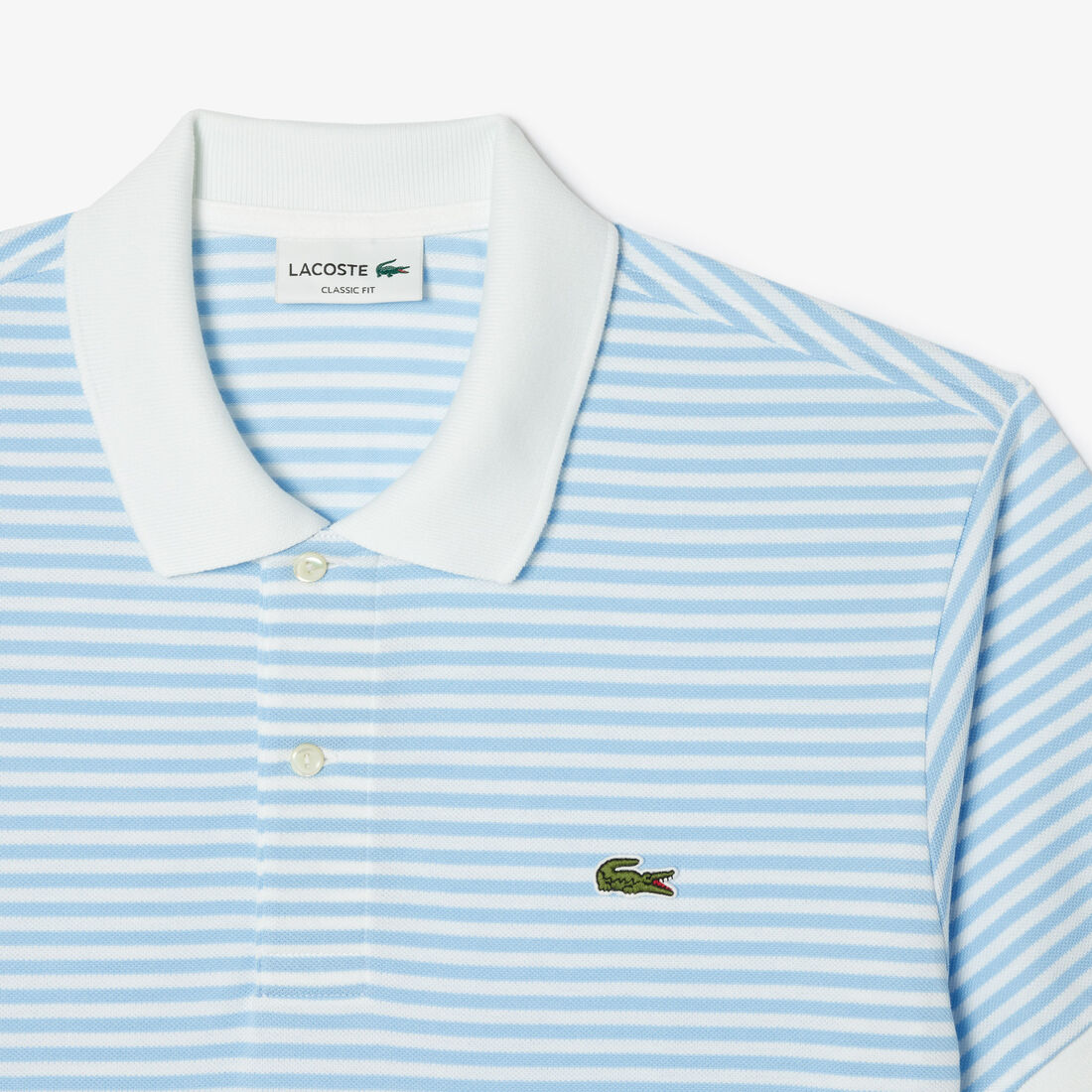 Classic Fit L.12.12 Striped Petit Pique Polo Shirt Classic Fit L.12.12 Striped Petit Pique Polo Shirt - PH9753-00-F6Z