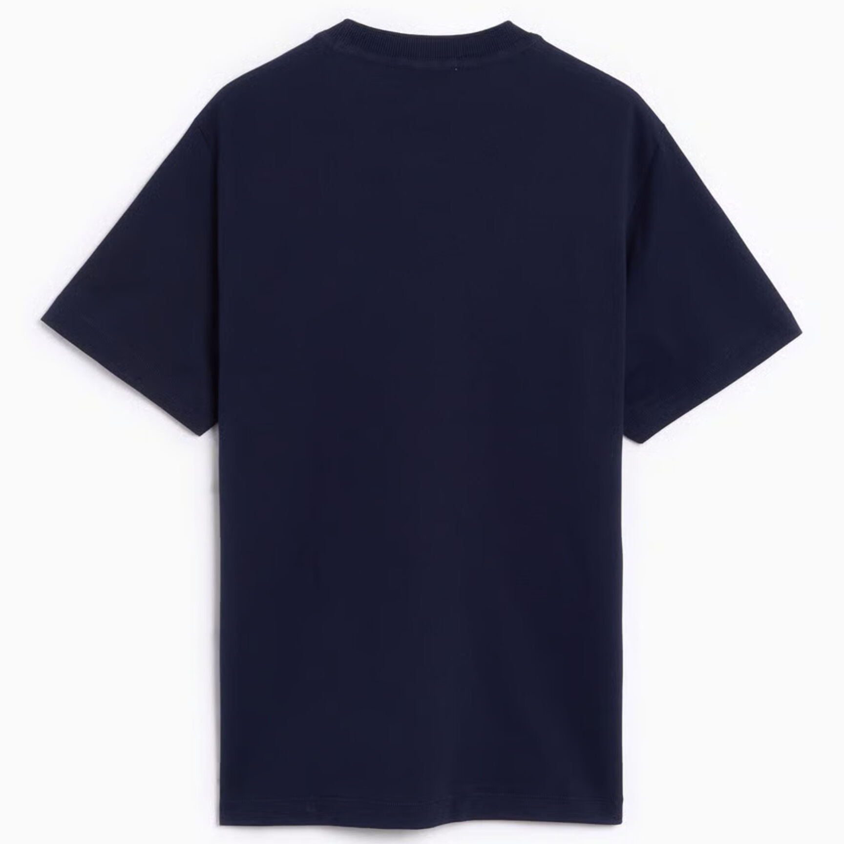 Ribbed Neck Petit Pique T-shirt Ribbed Neck Petit Pique T-shirt - TH5477-00-166