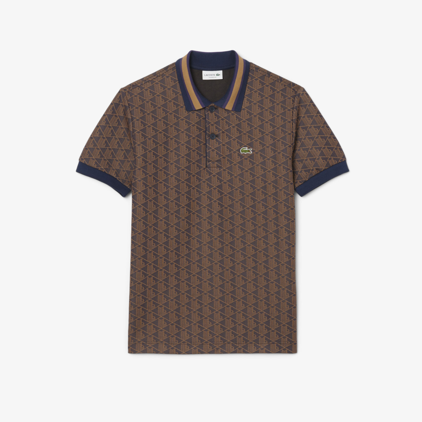 Classic Fit Monogram Jacquard Polo Shirt - DH1417-00-9I4