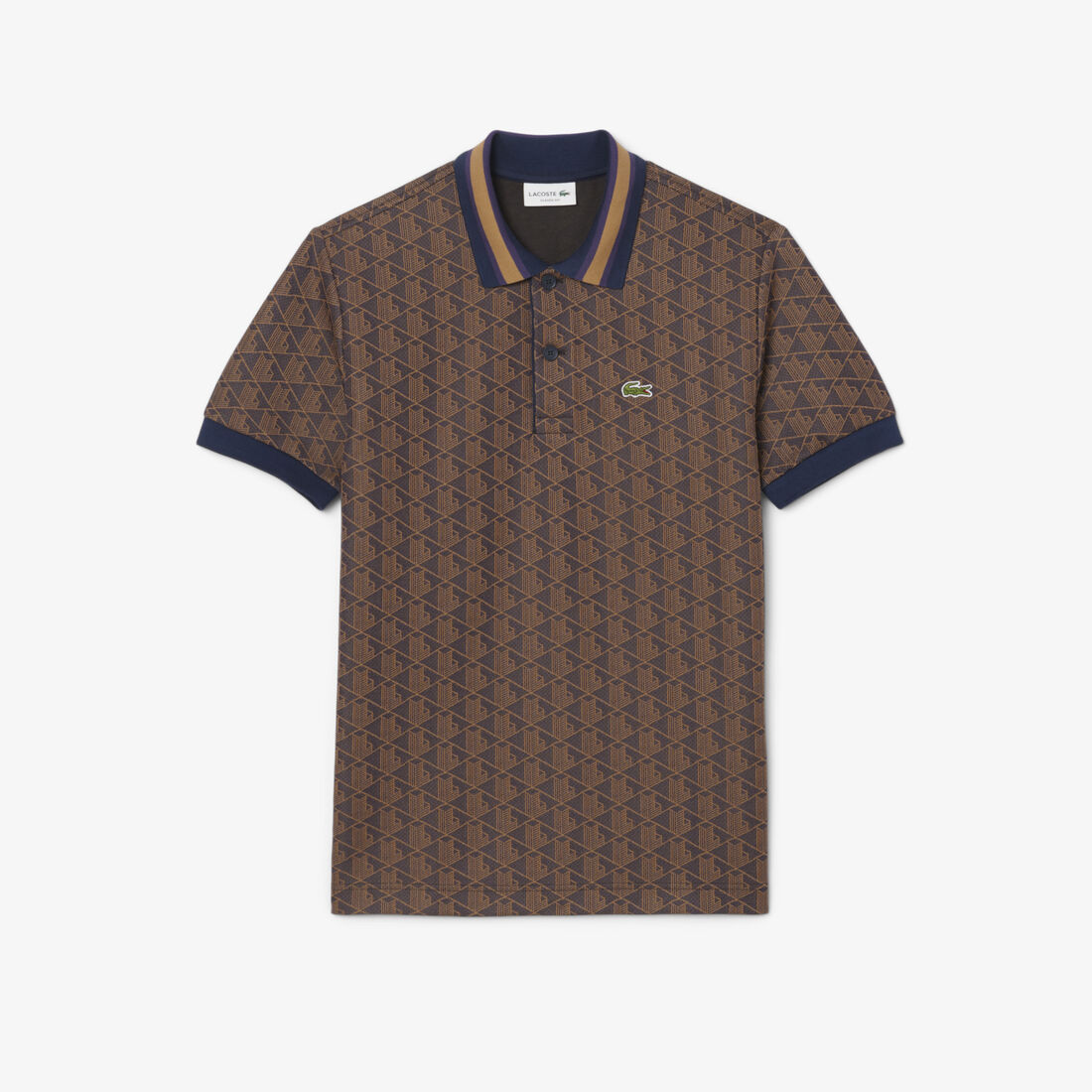 Classic Fit Monogram Jacquard Polo Shirt Classic Fit Monogram Jacquard Polo Shirt - DH1417-00-9I4