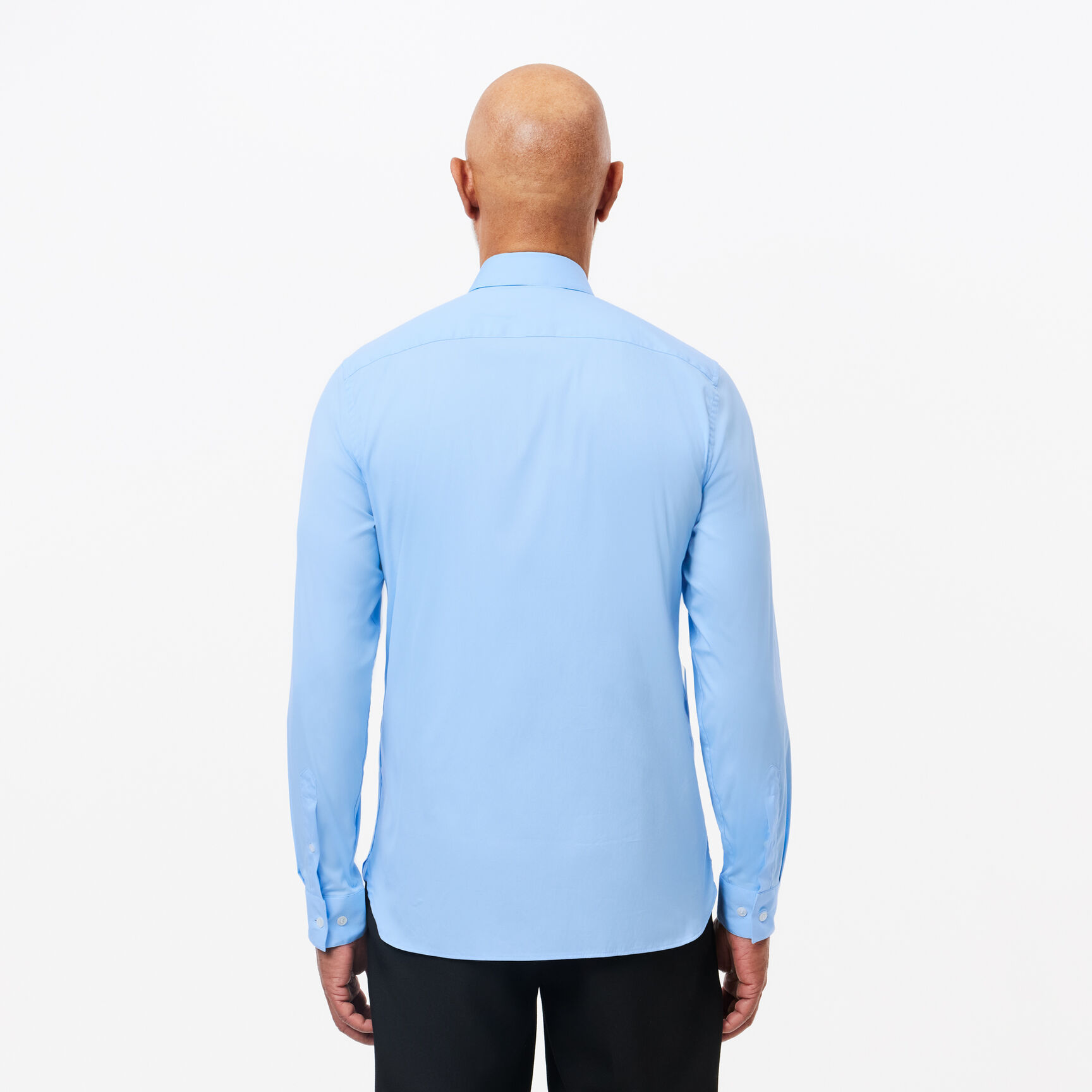 Men's Lacoste Slim Fit French Collar Cotton Poplin Shirt - CH5253-00-HBP