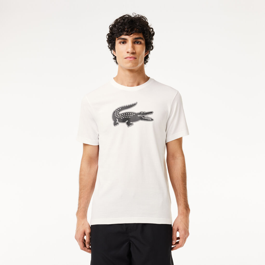 Men's Lacoste SPORT 3D Print Crocodile Breathable Jersey T-shirt - TH2042-00-AU8