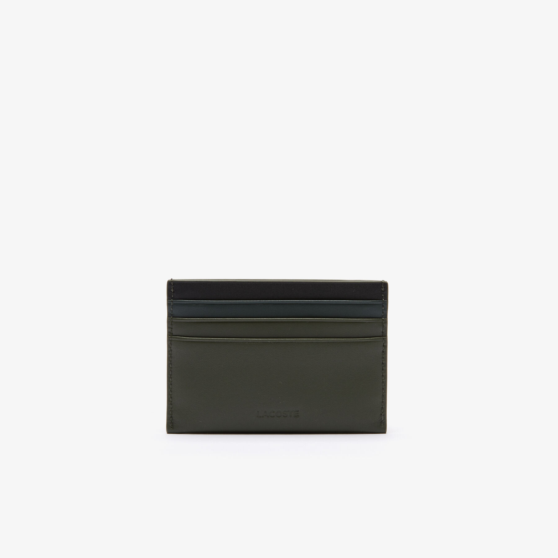 lacoste men s fitzgerald colourblock smooth leather credit card holder