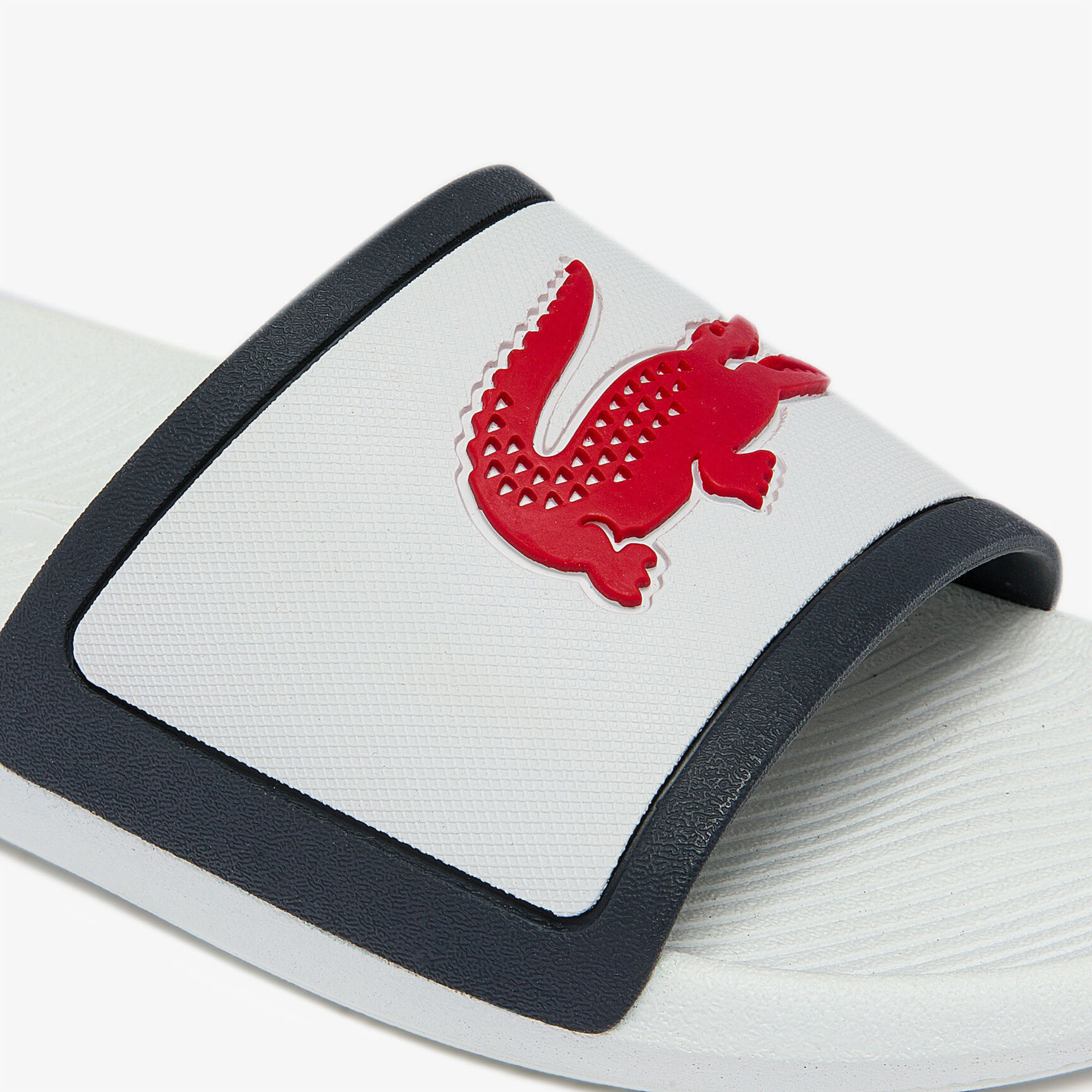 Men's Croco Rubber Strap Synthetic Slides