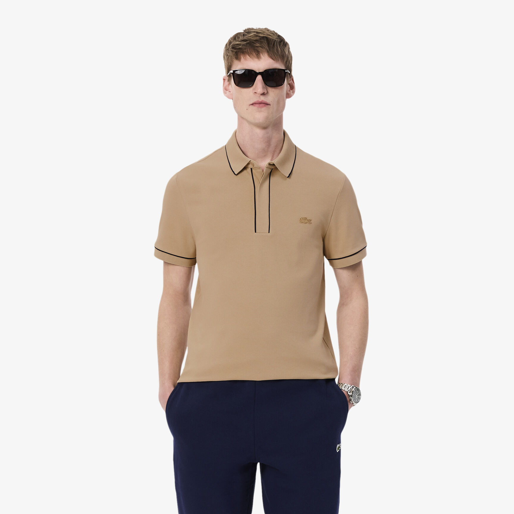 Regular Fit Paris Stretch Pique Polo Shirt - PH8184-00-02S