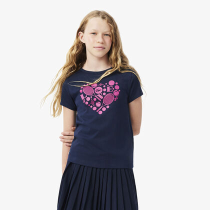 lacoste printed sport t shirt