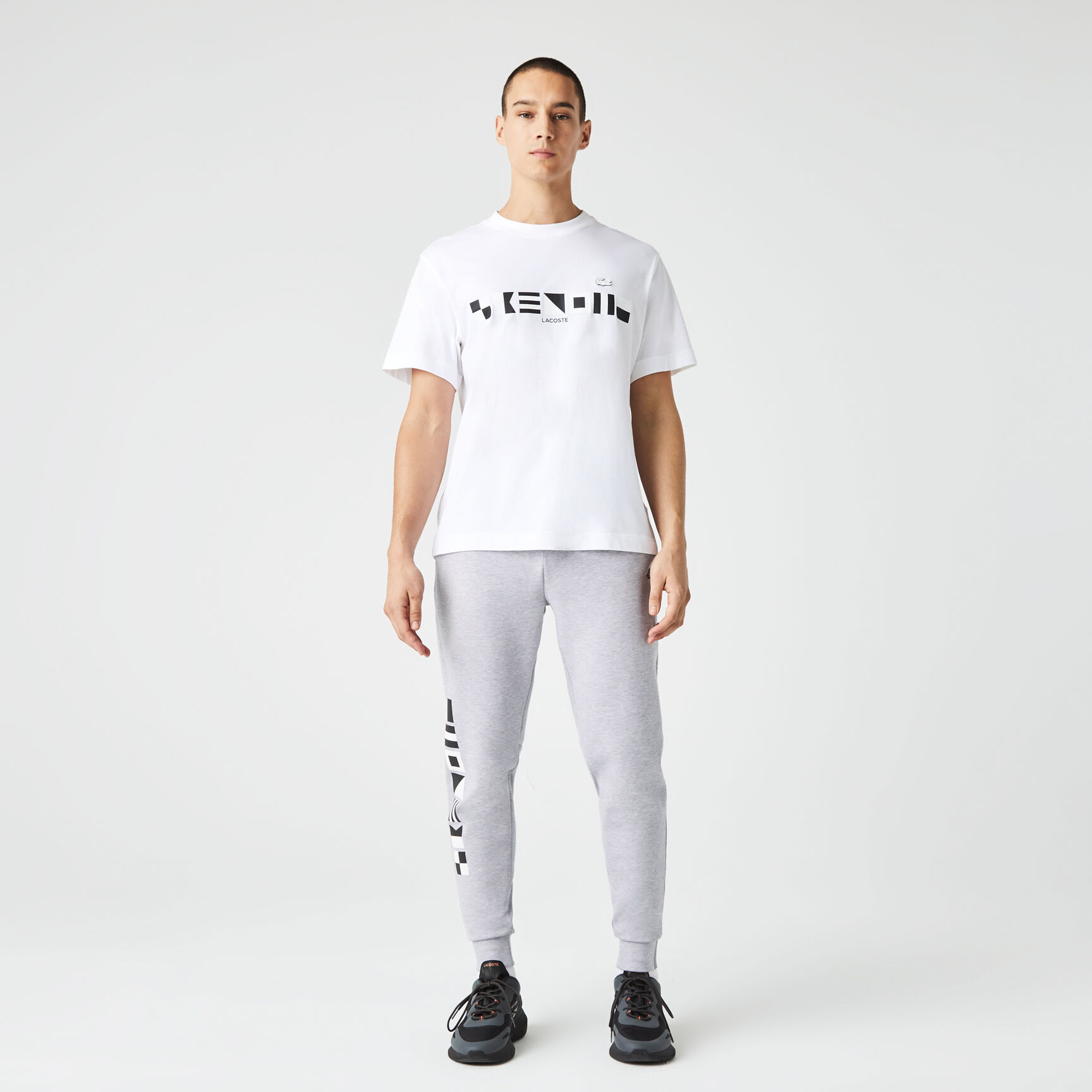 Men's Lacoste Reflective Print Trackpants Men's Lacoste Reflective Print Trackpants