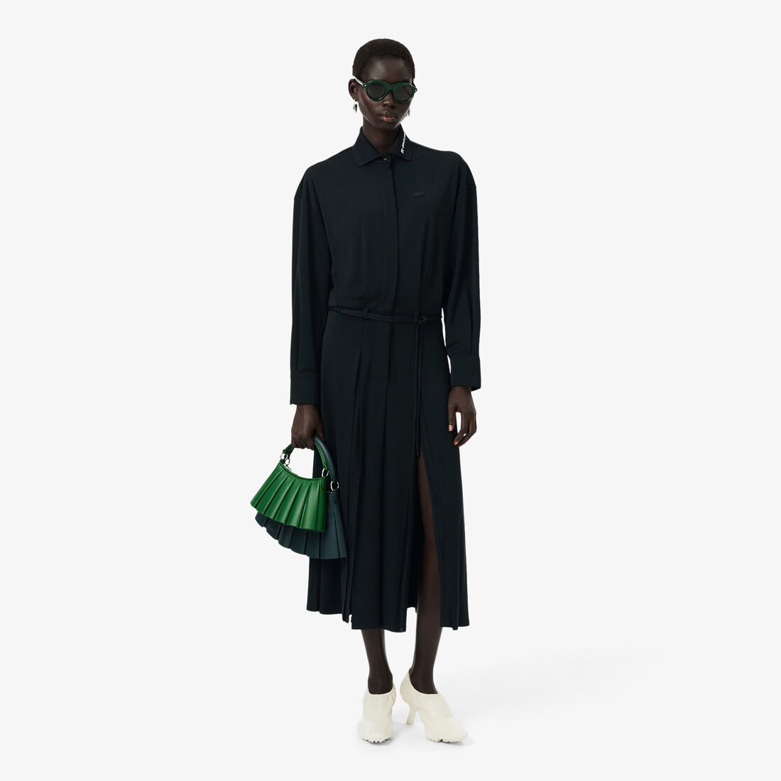 Runway Pleated Polo Maxi Dress Runway Pleated Polo Maxi Dress - EF3623-00-GJP