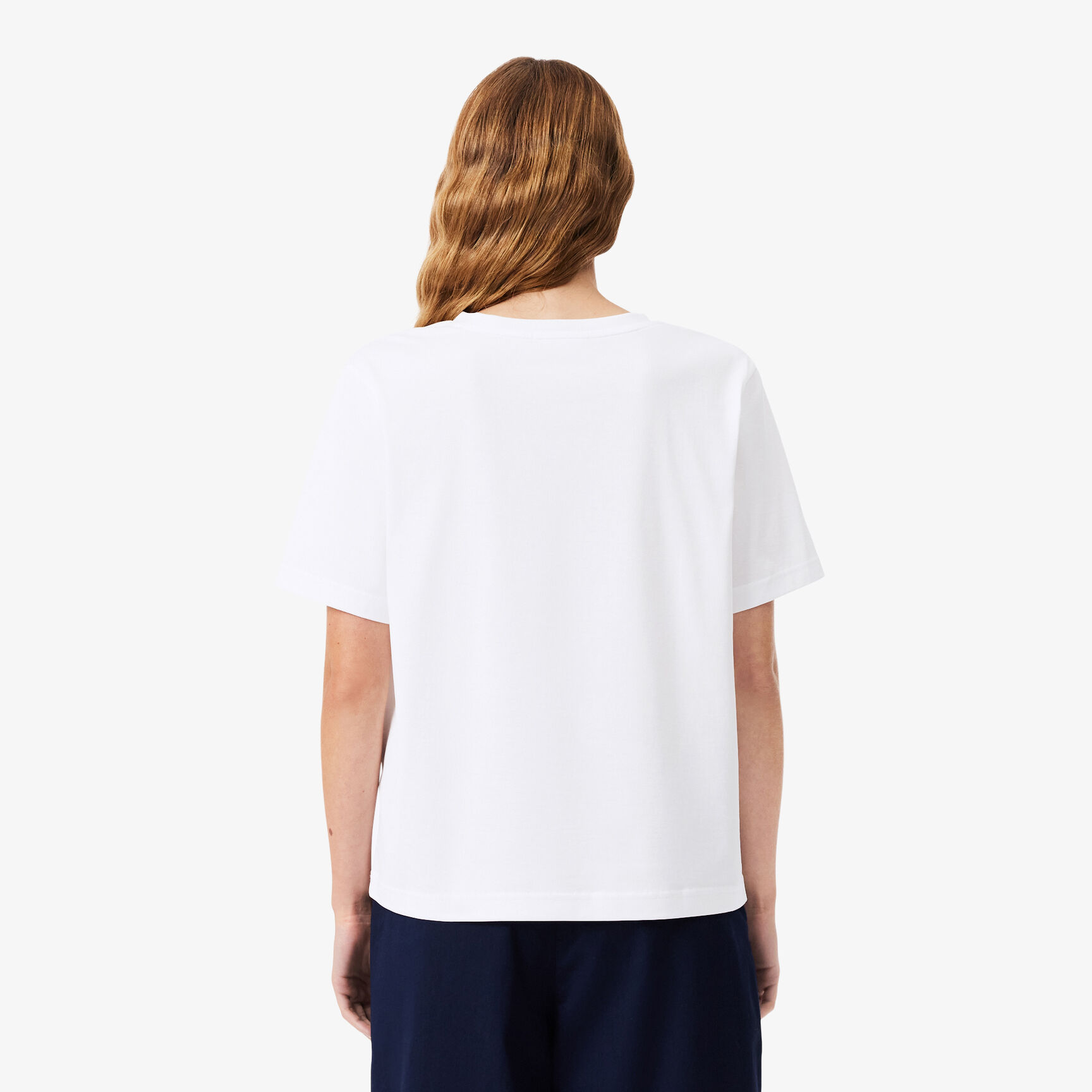 Relaxed Fit Soft Cotton V Neck T-shirt Relaxed Fit Soft Cotton V Neck T-shirt - TF7300-00-001