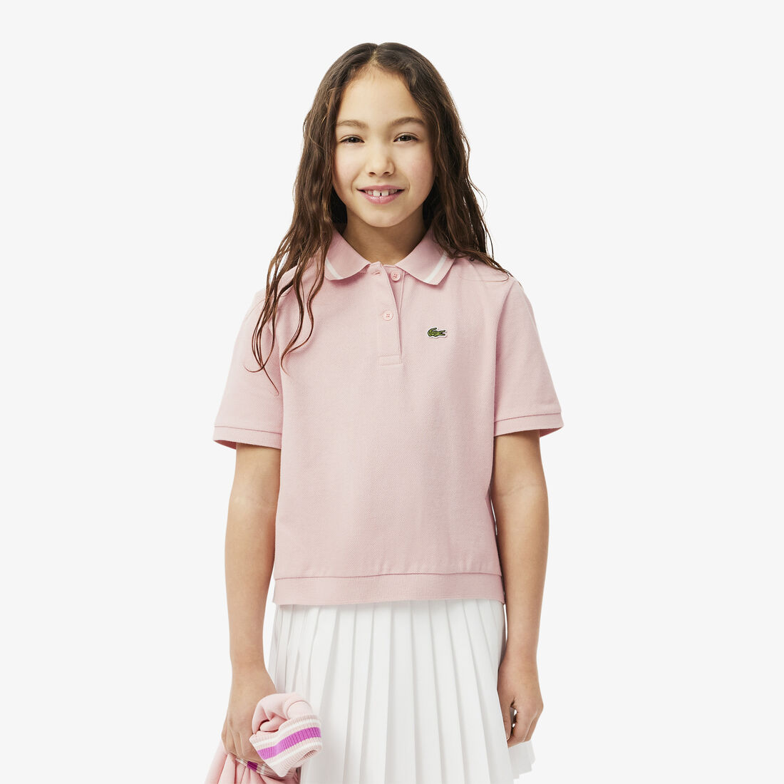 Pleat Back Petit Pique Polo Shirt - PJ8439-00-ET7
