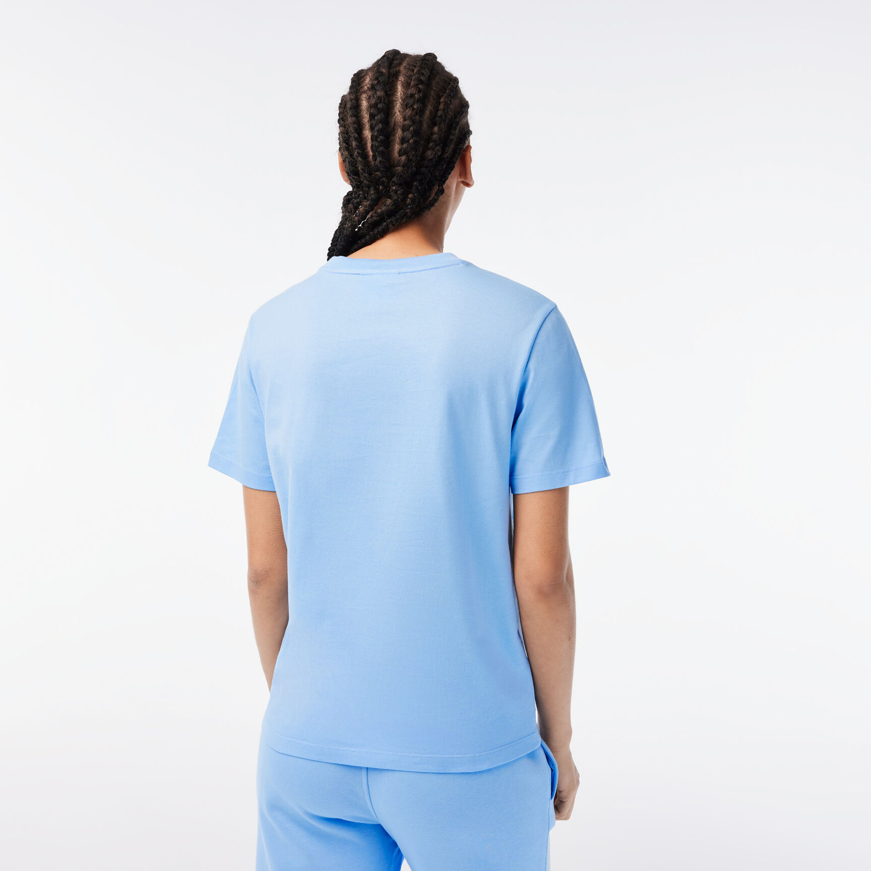 تيشيرت قطن جيرسيه عضوي للنساء مجموعة Lacoste x Netflix