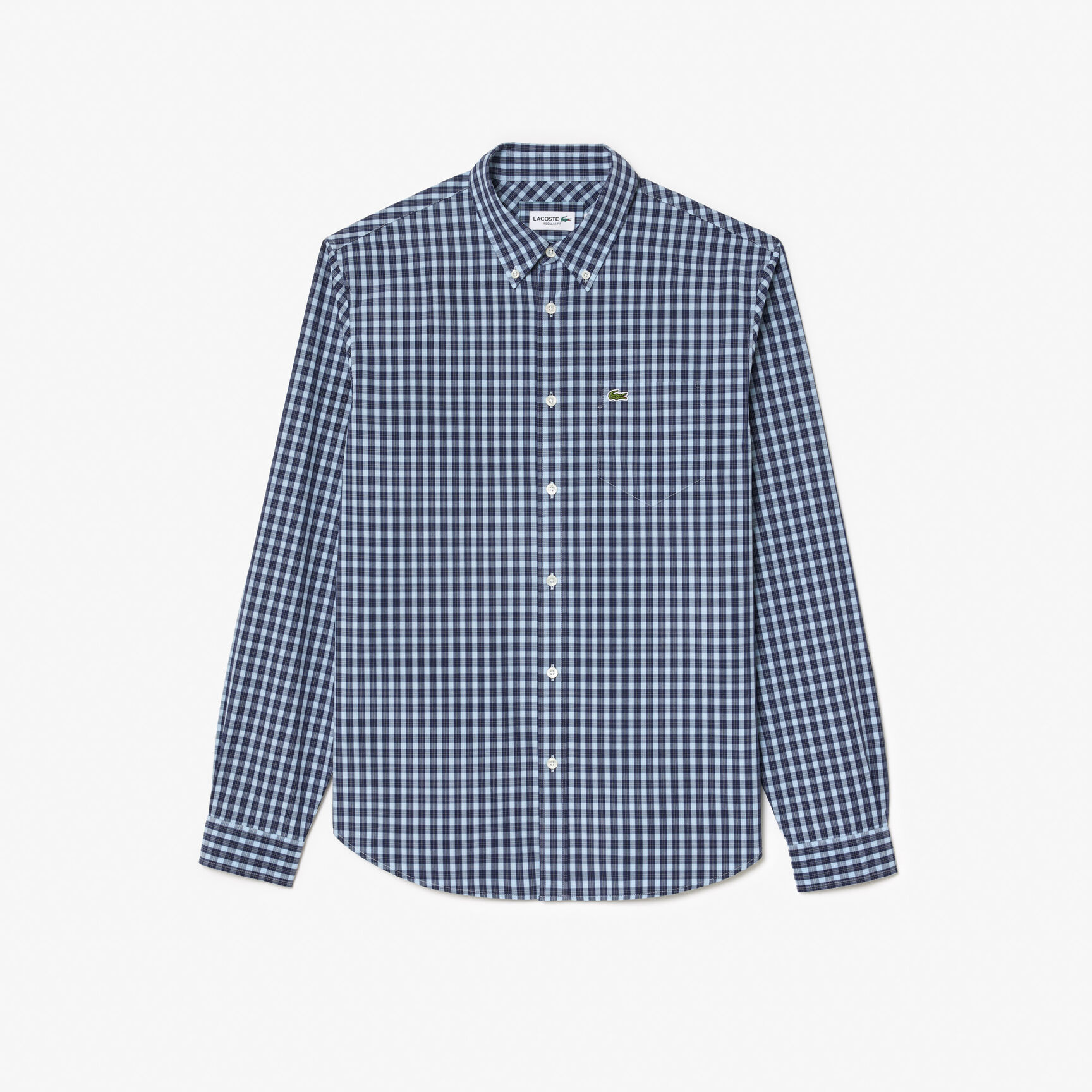 قميص بوبلين مربع Checked Poplin Shirt - CH6981-00-QRN