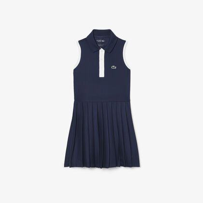 lacoste sleeveless petit pique dress