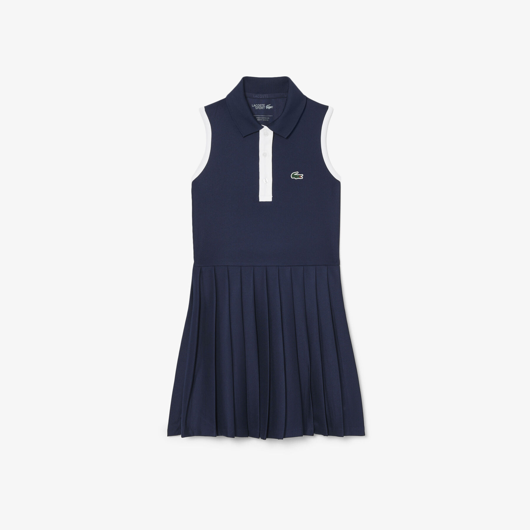 Sleeveless Petit Pique Dress lacoste sleeveless petit pique dress
