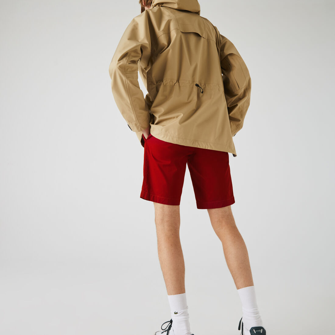 شورت بيرمودا من الجبردين المرن بقصة ضيقة للرجال شورت بيرمودا من الجبردين المرن بقصة ضيقة للرجال