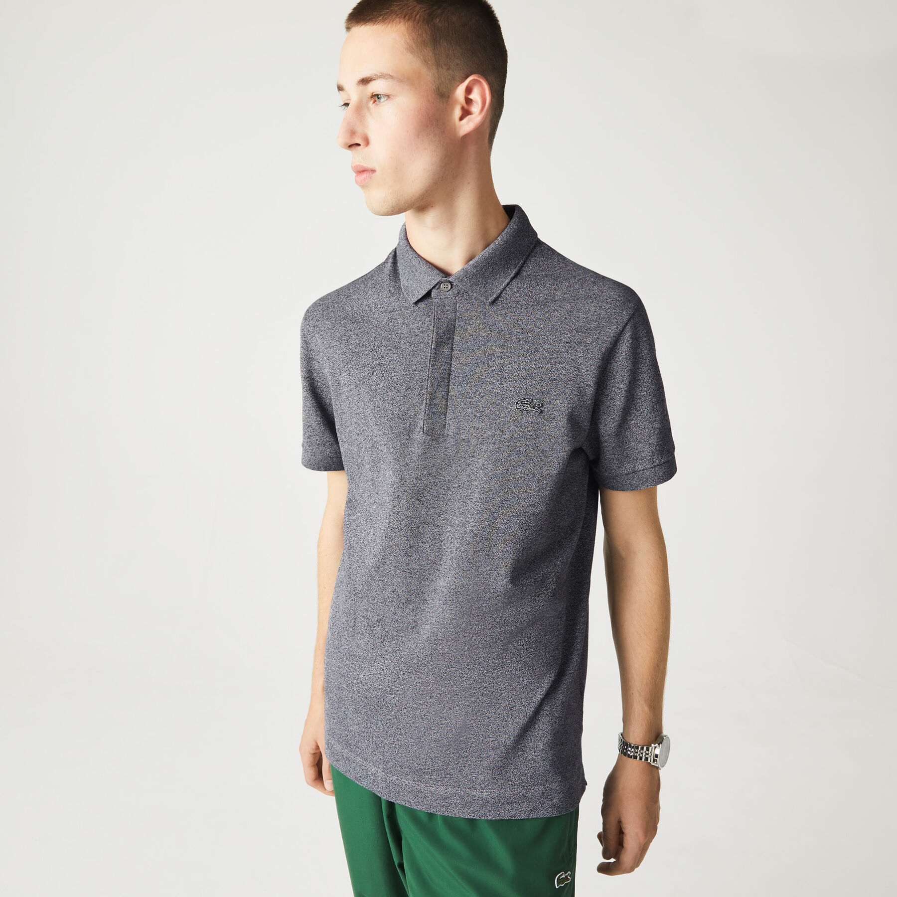 قميص بولو باريس مطاطي بقصة عادية Smart Paris Polo Shirt Stretch Cotton - PH5522-00-E8G