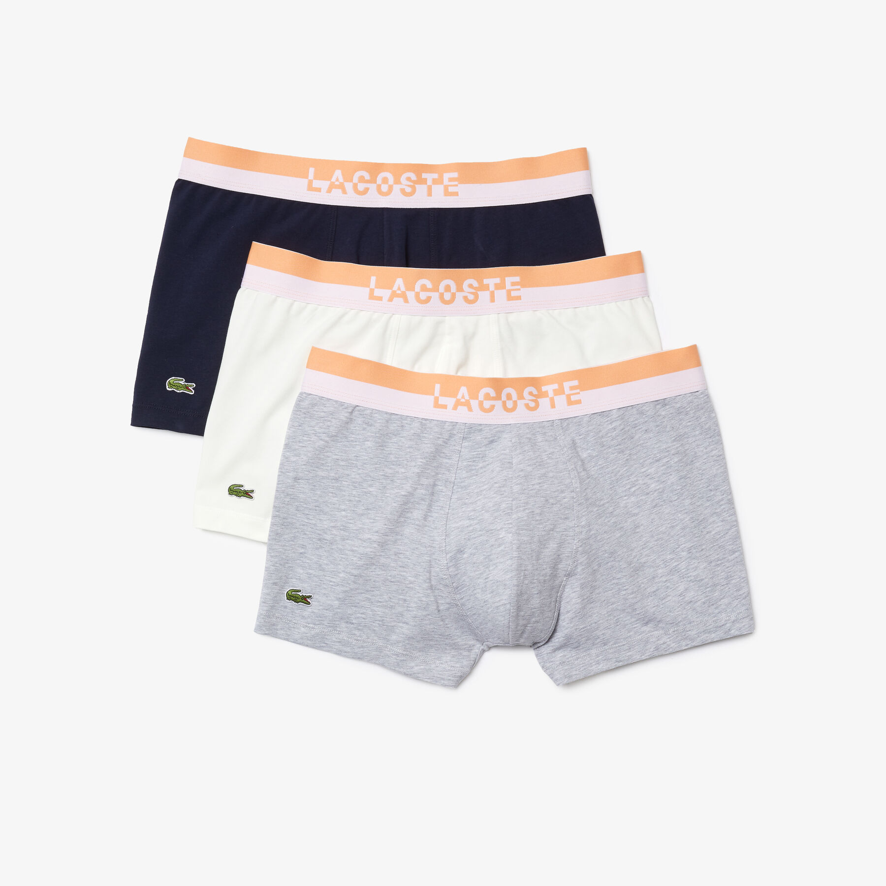 Pack Of 3 Casual Plain-Coloured Boxers lacoste pack of 3 casual plain coloured boxers