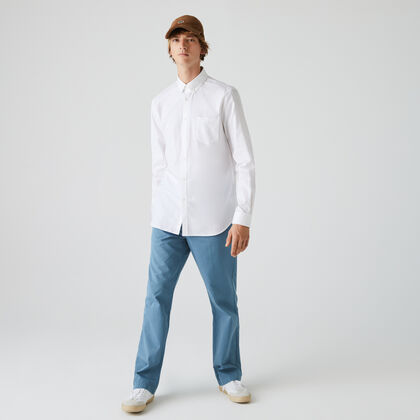 Men's Regular Fit Cotton Mini Piqué Shirt
