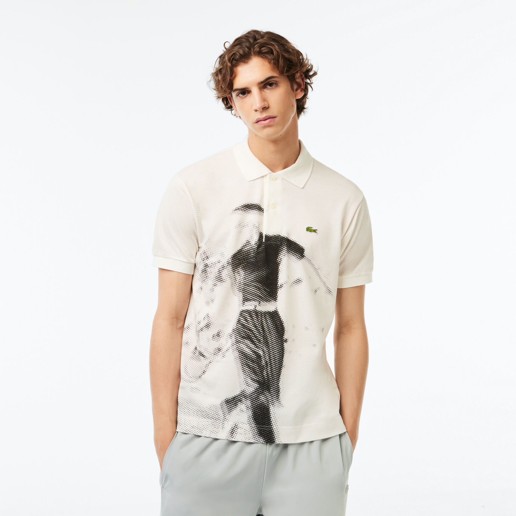 Original L.12.12 Rene Lacoste Print Polo Shirt Original L.12.12 René Lacoste Print Polo Shirt - PH3449-00-70V