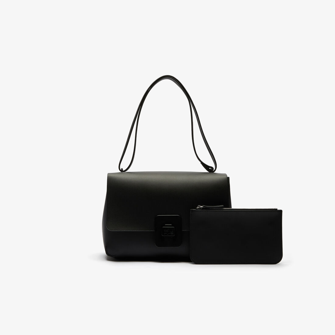 حقيبة كتف جلد كبيرة مع إبزيم التمساح مجموعة Croco Turn للنساء حقيبة كتف جلد كبيرة مع إبزيم التمساح مجموعة Croco Turn للنساء