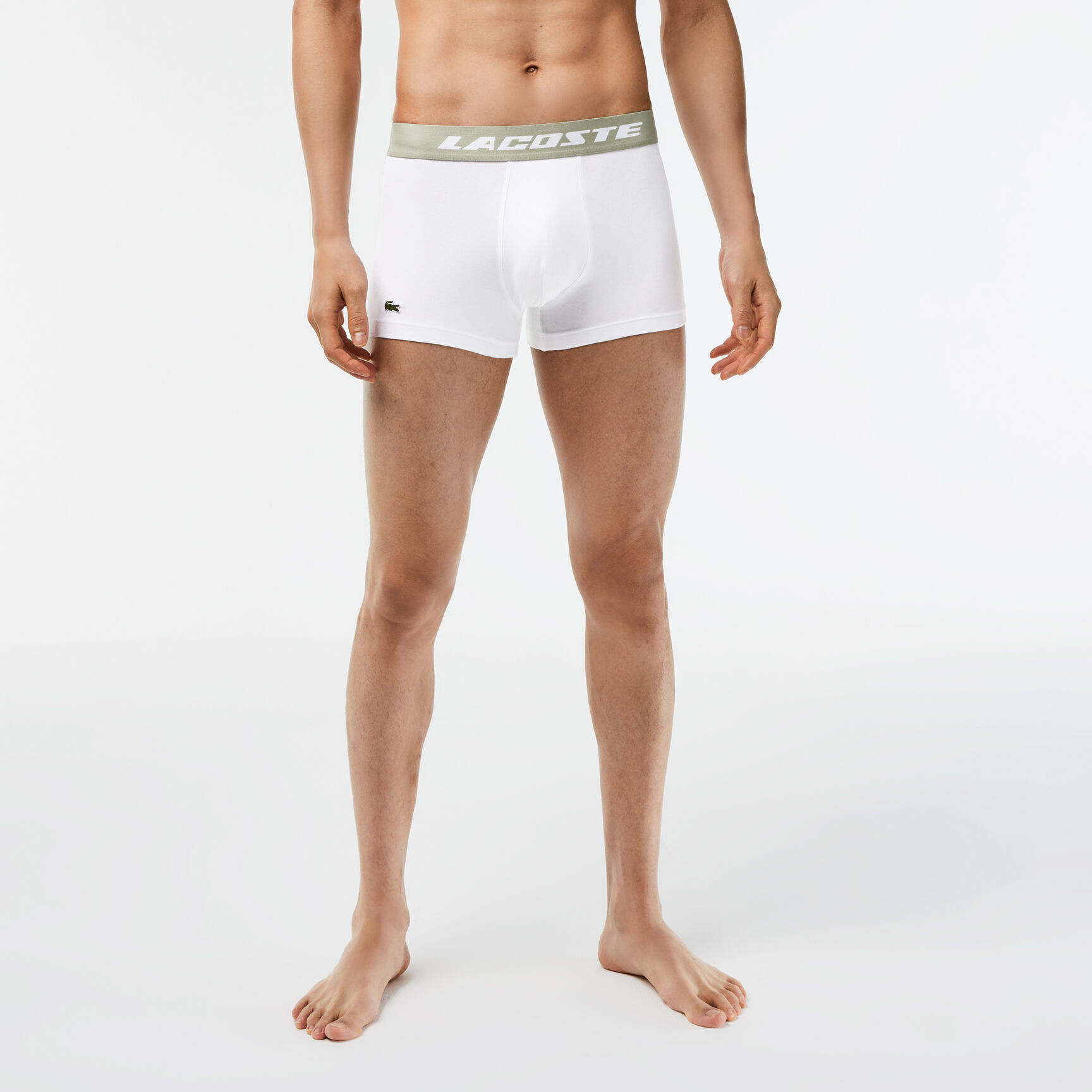 Men’s 3-Pack Lacoste Contrast Waist Trunks Men’s 3-Pack Lacoste Contrast Waist Trunks