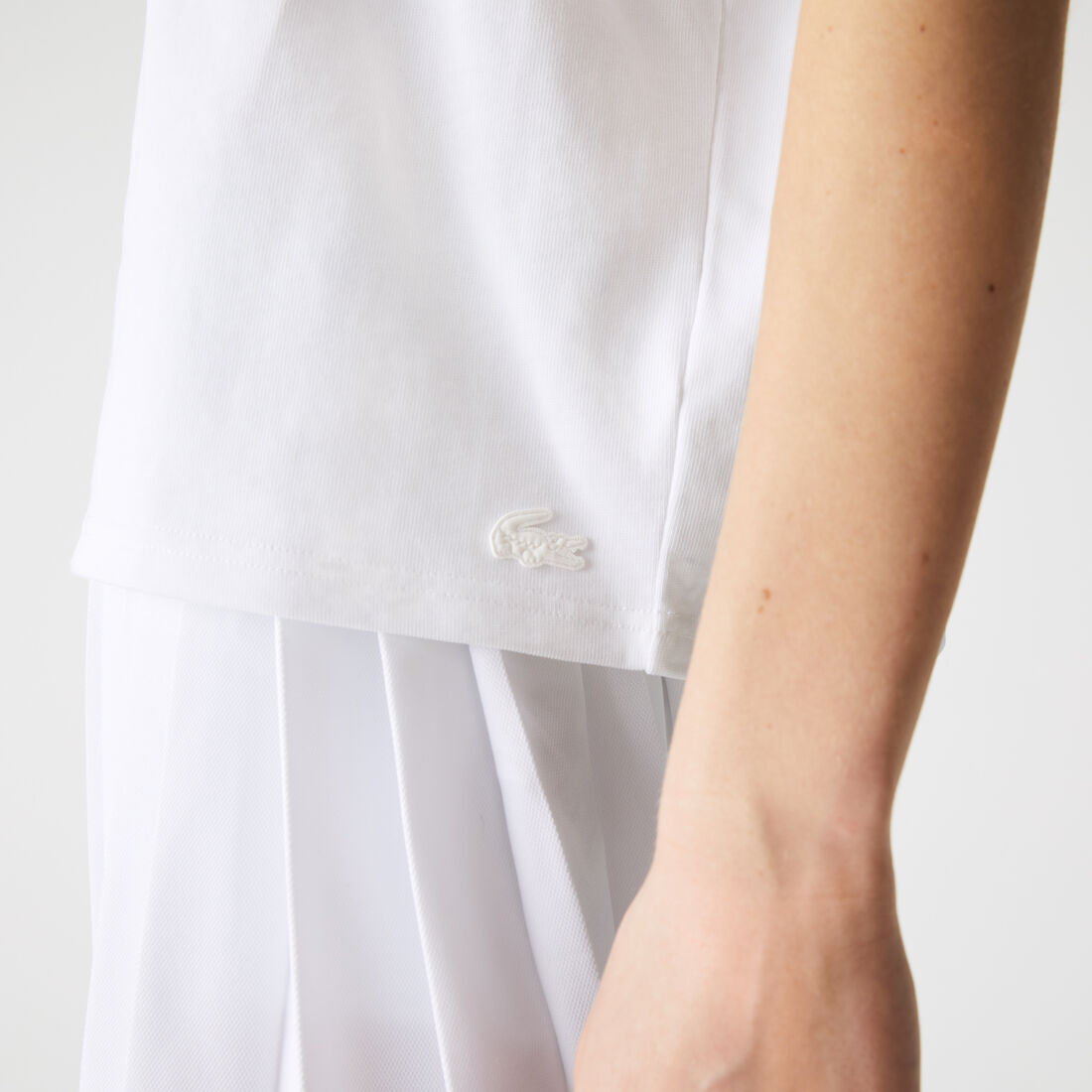 Women’s Lacoste L!VE Crew Neck Loose Print Cotton T-shirt Women’s Lacoste L!VE Crew Neck Loose Print Cotton T-shirt