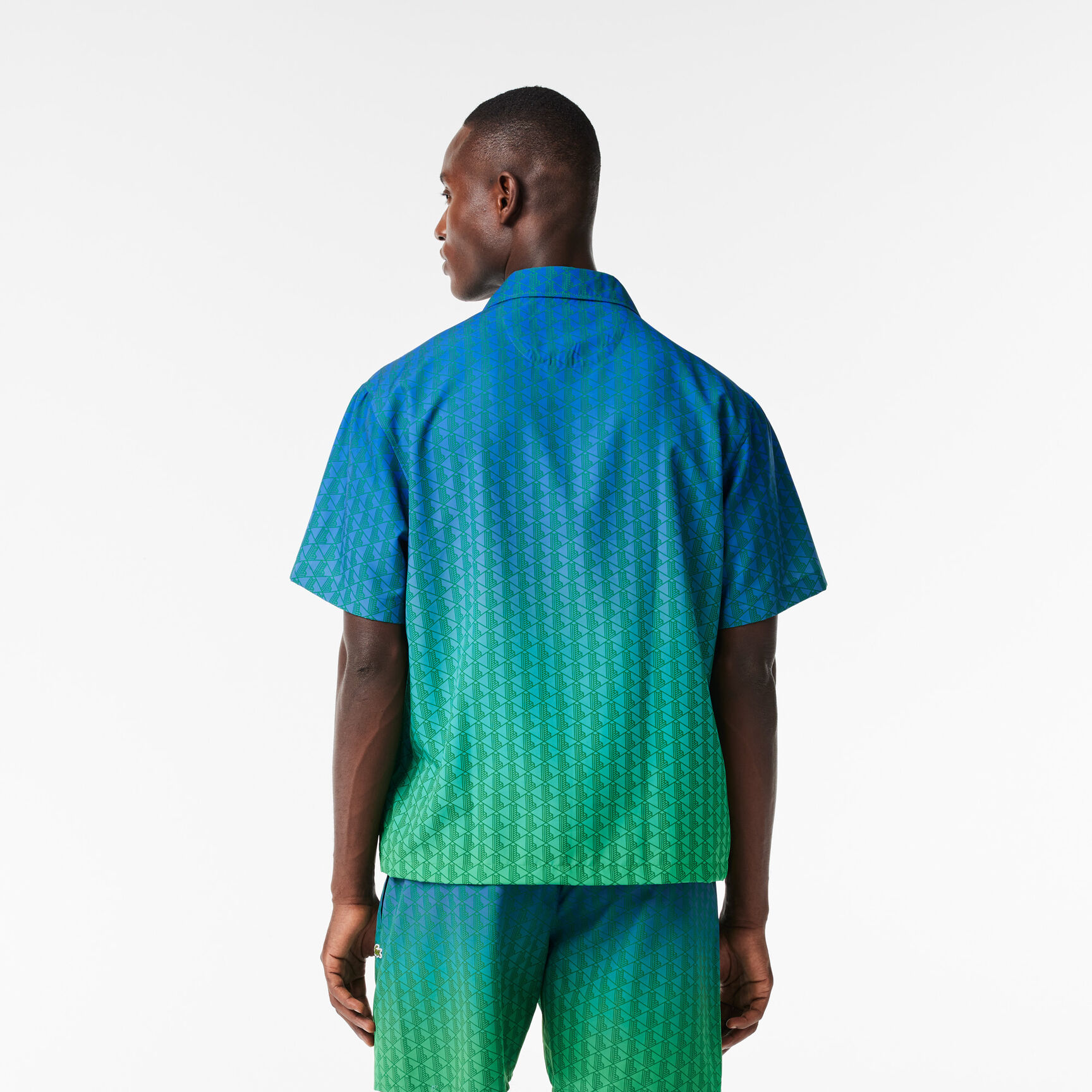 Short Sleeved Ombr&eacute; Effect UV Protect Shirt - CH1887-00-QIY