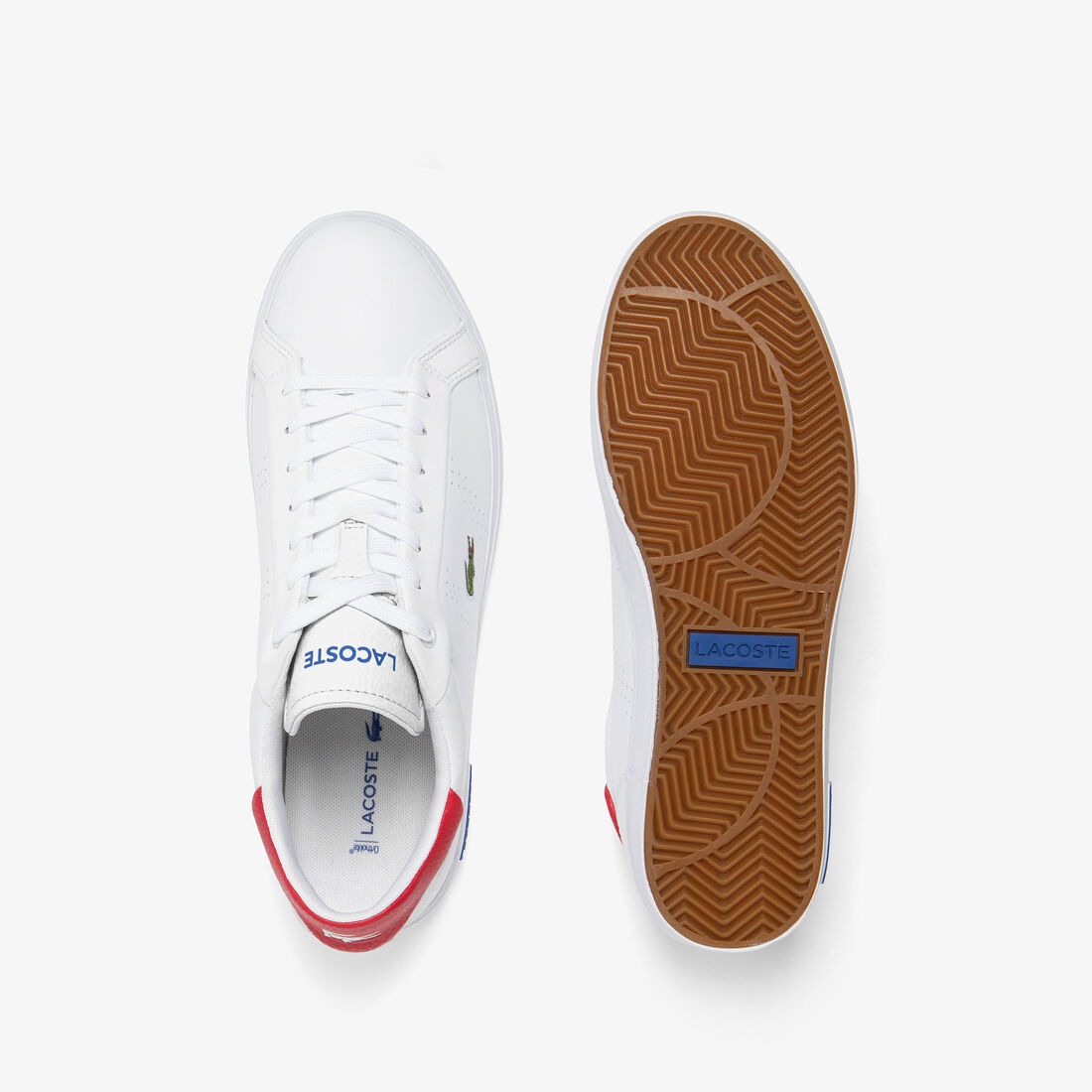 Men's Powercourt 2.0 Contrasted Leather Trainers Men's Powercourt 2.0 Contrasted Leather Trainers - 47SMA0083-5T9