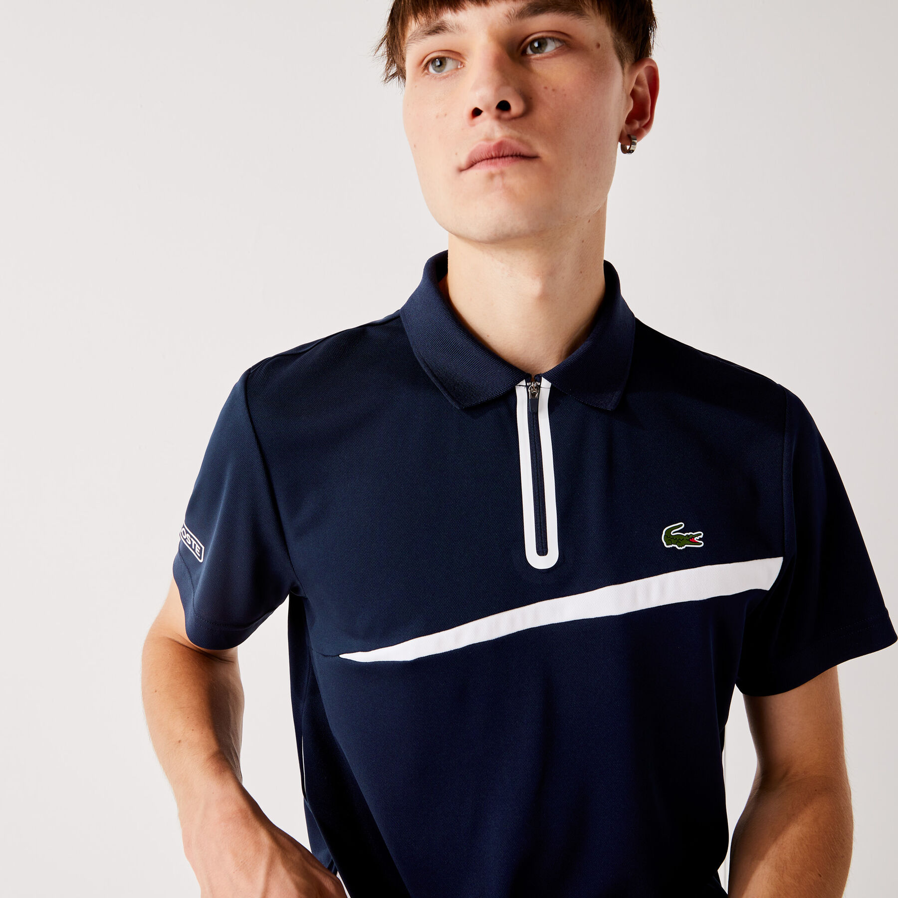 Men's Lacoste SPORT Paneled Breathable Piqué Tennis Polo Shirt men s lacoste sport paneled breathable piqu tennis polo shirt
