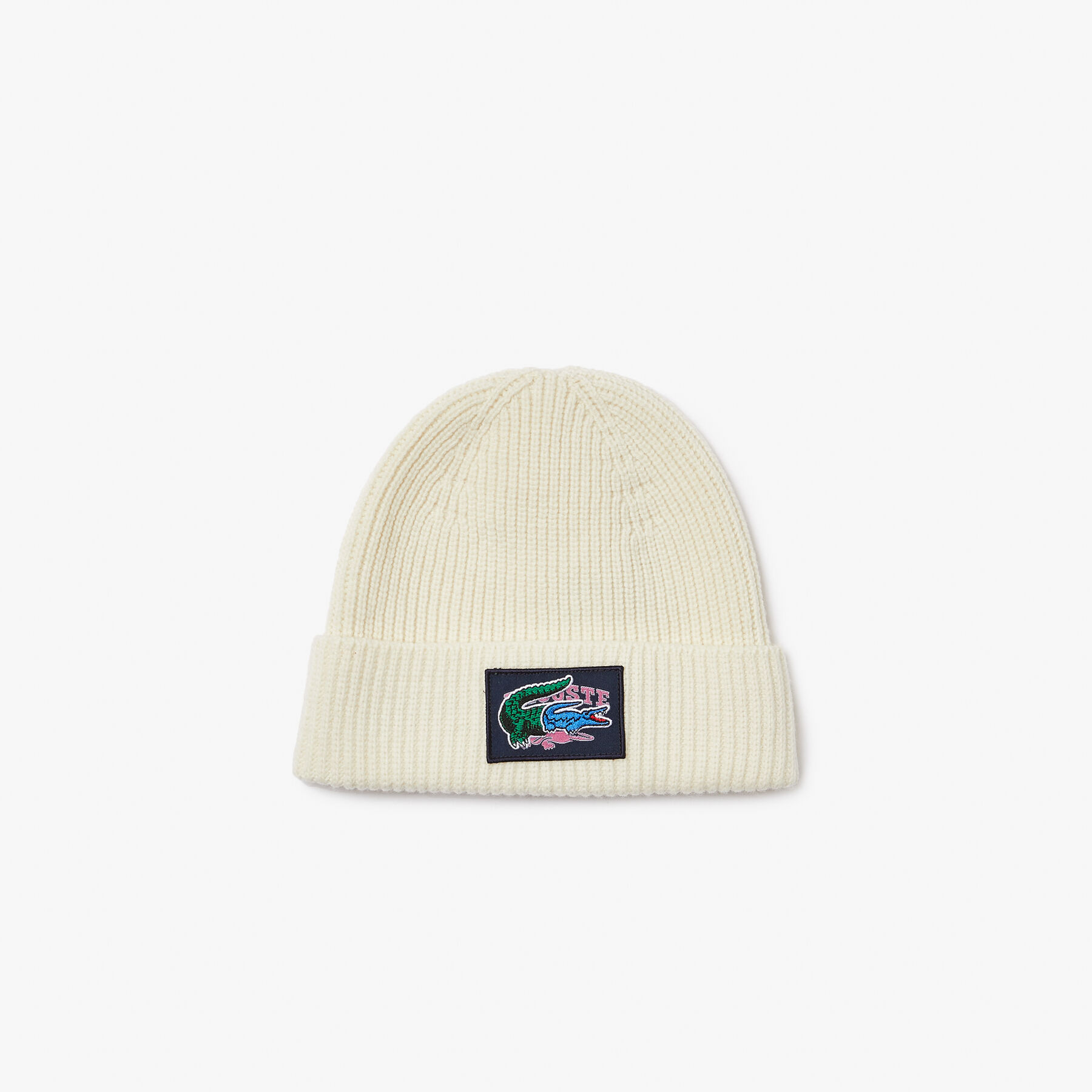 Unisex Lacoste Holiday Ribbed Wool Beanie And Scarf Gift Set unisex lacoste holiday ribbed wool beanie and scarf gift set