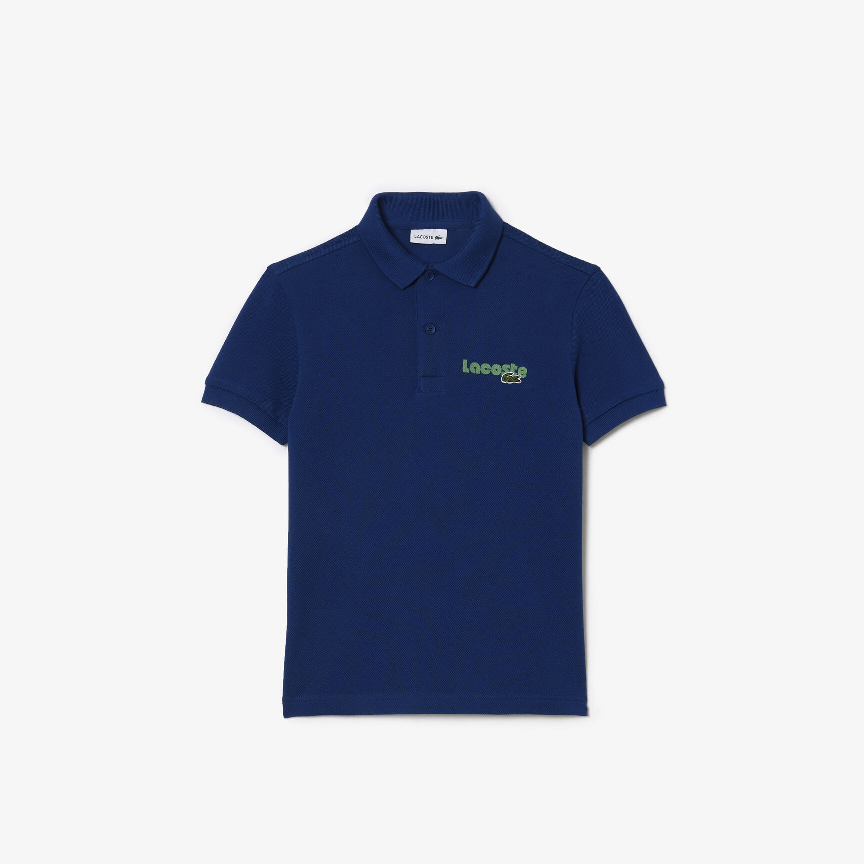 قميص بولو بيكيه قطن بطبعة لاكوست Lacoste Print Cotton Piqu� Polo Shirt - PJ7983-00-HBM